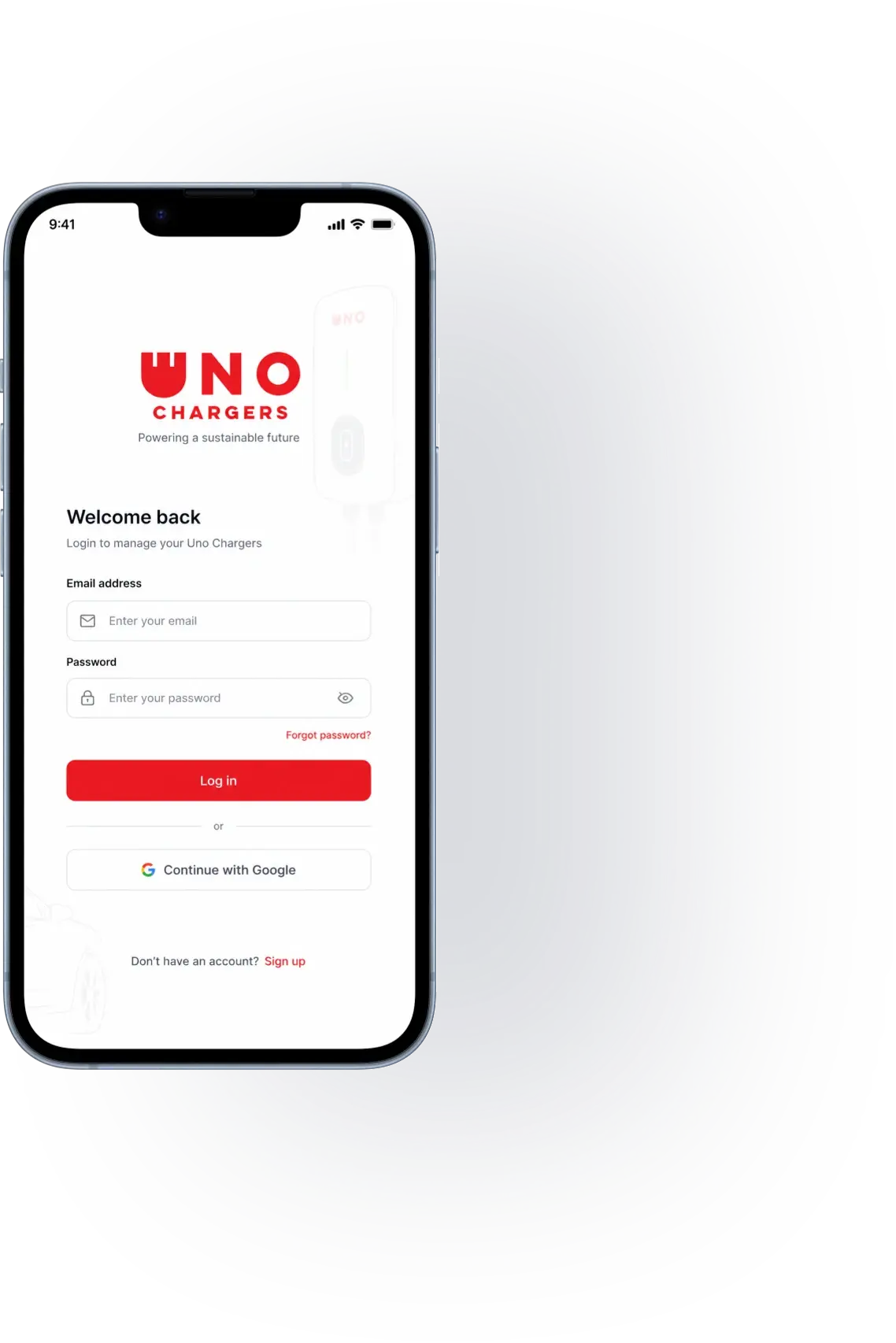 UNO Charger App Screen