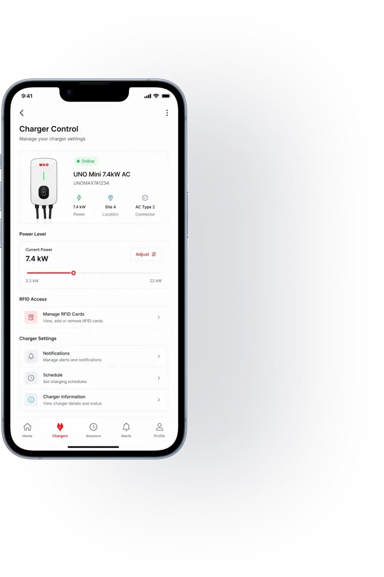 UNO Charger App Screen 2
